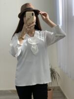 شومیزعیدانه گل برجسته_کد885 - Image 3