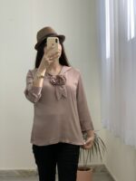 شومیزعیدانه گل برجسته_کد885 - Image 2