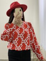 شومیز یقه کارتیر -کد 889