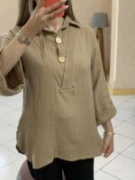 شومیزمانتویی دودکمه دبل فیس_کد974 - Image 3