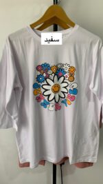 تیشرت لانگ گل_کد1000 - Image 4