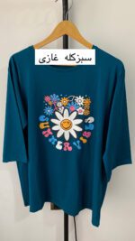 تیشرت لانگ گل_کد1000 - Image 2