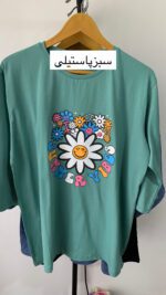 تیشرت لانگ گل_کد1000 - Image 8