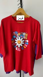 تیشرت لانگ گل_کد1000 - Image 9