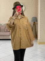 شومیزصوفیا دوجیب استین پاکتی_کد989 - Image 9