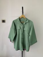 شومیزصوفیا دوجیب استین پاکتی_کد989 - Image 2