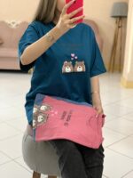 تیشرت باکسی خانم وآقای خرسی_کد1001 - Image 4