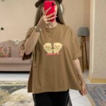 تیشرت باکسی گربه عاشق-کد1027