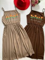 پیراهن بندی طرح آفتابگردن_کد1028