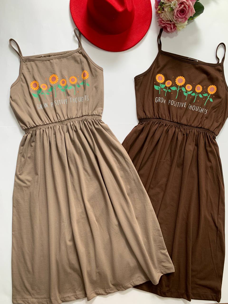 -5913261018824428851_121 پیراهن بندی طرح آفتابگردن_کد1028 - Image 1