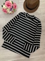 بلوز راه راه یقه گرد_کد876 - Image 2