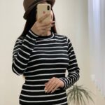 بلوز راه راه یقه گرد_کد876