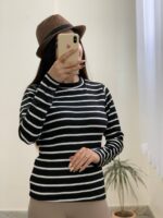 بلوز راه راه یقه گرد_کد876