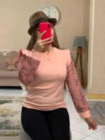 بلوز آستین گیپور_کد1034 - Image 3