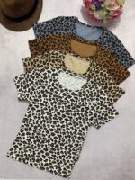 کراپ تیشرت پلنگی_کد1035