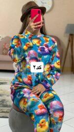 ست بلوز شلوارمخمل سه بعدی_کد848 - Image 12