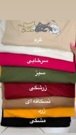 تیشرت باکسی سه گربه_کد1025 - Image 2