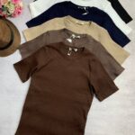 تیشرت پنبه کرکره ای_کد985