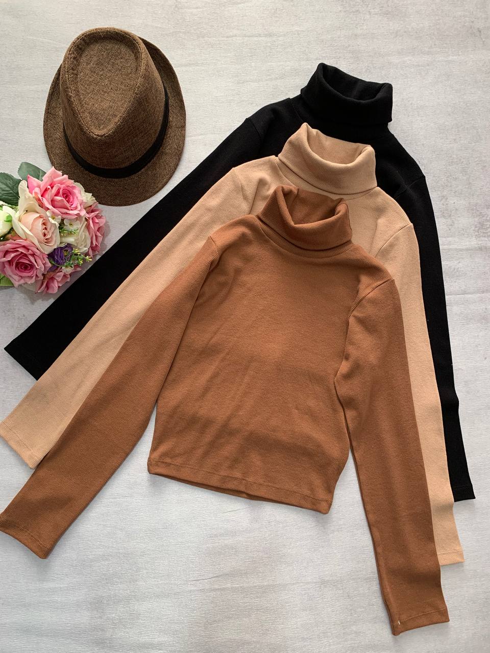 -5769339203064892250_121 کراپ آستین بلند یقه اسکی_کد1060 - Image 2