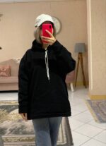 هودی قواره دار ساده کد -1044 - Image 8