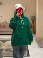 هودی قواره دار ساده کد -1044 - Image 7