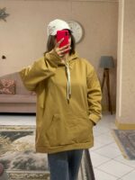 هودی قواره دار ساده کد -1044 - Image 5