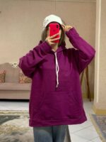 هودی قواره دار ساده کد -1044 - Image 2