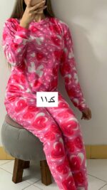 ست بلوز شلوارمخمل سه بعدی_کد848 - Image 5