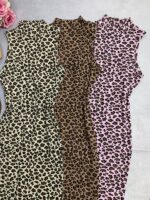 پیراهن حلقه ای یقه ایستاده پلنگی_کد1048 - Image 2