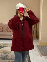 سویشرت کلاه دارقواره دارساده_1049 - Image 8