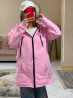 سویشرت کلاه دارقواره دارساده_1049 - Image 3