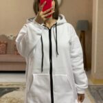 سویشرت کلاه دارقواره دارساده_1049