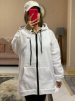 سویشرت کلاه دارقواره دارساده_1049