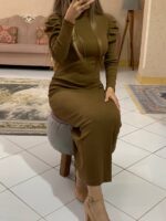 پیراهن ماکسی آستین عروسکی_کد1050