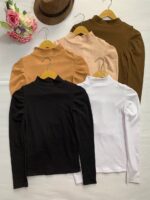 بلوز یقه ایستاده آستین عروسکی_کد1052 - Image 9