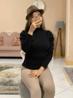 بلوز یقه ایستاده آستین عروسکی_کد1052 - Image 10