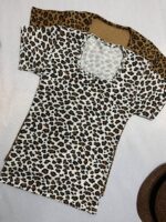 تیشرت پلنگی یقه خشتی_کد1053 - Image 4