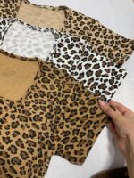 تیشرت پلنگی یقه خشتی_کد1053 - Image 7