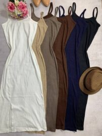 پیراهن بندی چاکدارپنبه کرکره ای_کد1057