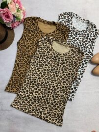 تاپ پلنگی یقه گرد_کد1062