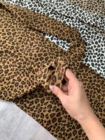 پیراهن ماکسی یقه اسکی آستین فینگری پلنگی_کد1063 - Image 6