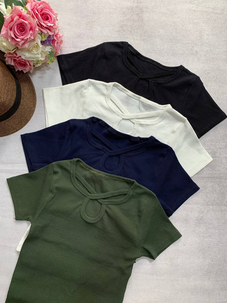 -5794272553370061927_121 تیشرت یقه ضربدری_کد۱۰۶۵ - Image 1