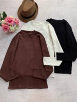 بلوز آستین بلند ساده _کد1067 - Image 3