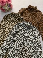 بلوزیقه اسکی فینگردار پلنگی-کد1068 - Image 4