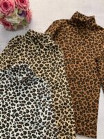 بلوزیقه اسکی فینگردار پلنگی-کد1068 - Image 7