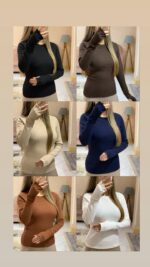 بلوز فینگرداریقه گرد_کد1075 - Image 3