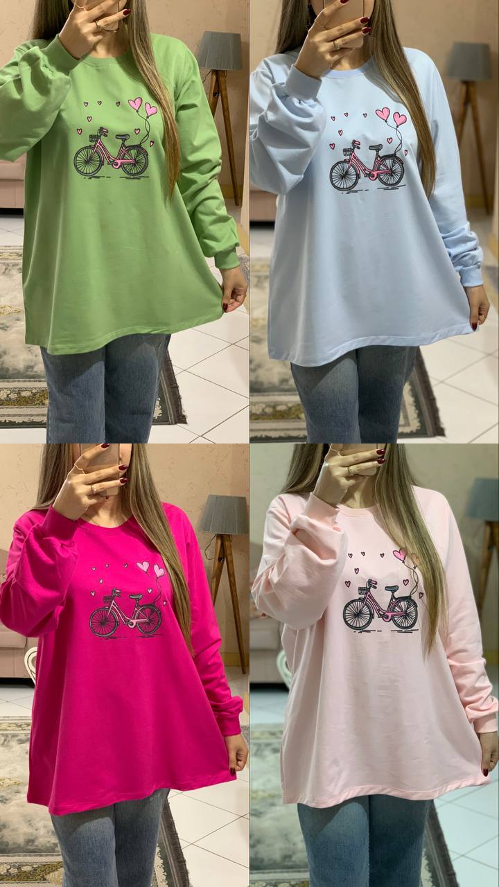 -5875281383238864069_121 تونیک طرح دوچرخه کد-1082 - Image 1