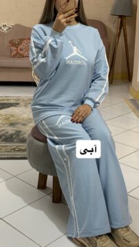 ست بلوز استین بلند وشلوارجردن_کد1087