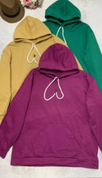 هودی قواره دار ساده کد -1044 - Image 3