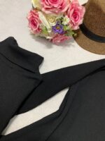 بادی یقه اسکی مشکی_کد1090 - Image 2